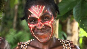 Papoea Nieuw Guinea - lokale vrouw