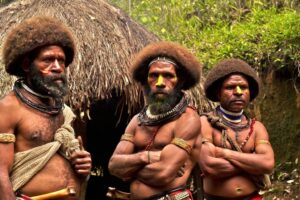 Papoea Nieuw Guinea - dorp